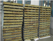 巖棉夾芯板,彩鋼巖棉夾芯板