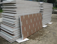 50型磚紋彩夾芯板