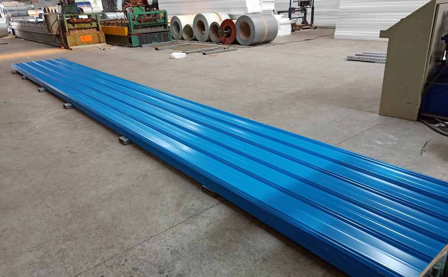 常宇-1025型彩鋼瓦0.6mm天藍(lán)
